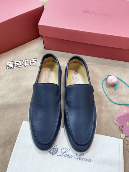 Replica Loro Piana Men's Summer Walk Loafers Calfskin #3200