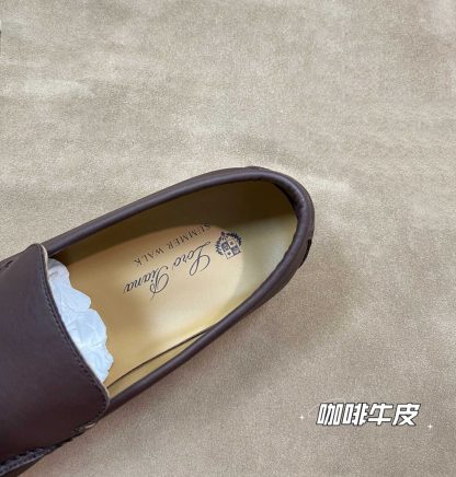  Loro Piana Men's Summer Walk Loafers Calfskin #3199 - Image 4