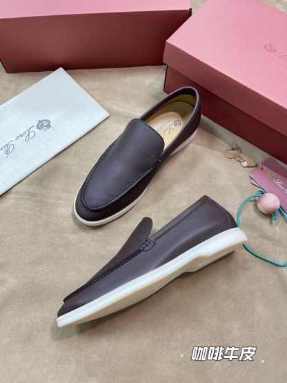  Loro Piana Men's Summer Walk Loafers Calfskin #3199 - Image 8