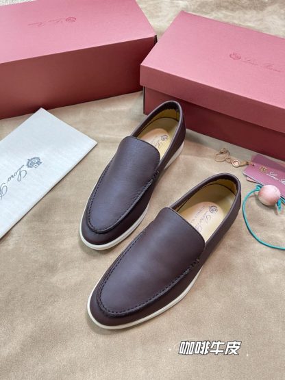  Loro Piana Men's Summer Walk Loafers Calfskin #3199 - Image 9