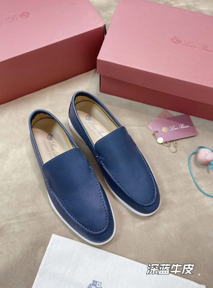  Loro Piana Men's Summer Walk Loafers Calfskin #3196 - Image 4