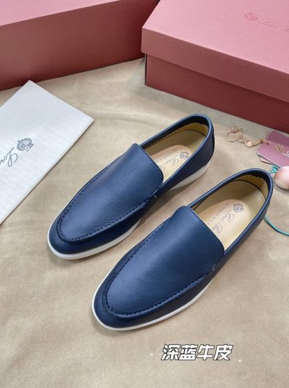  Loro Piana Men's Summer Walk Loafers Calfskin #3196 - Image 5