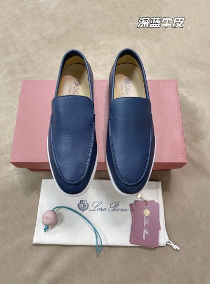 Replica Loro Piana Men's Summer Walk Loafers Calfskin #3196