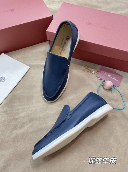  Loro Piana Men's Summer Walk Loafers Calfskin #3196 - Image 8