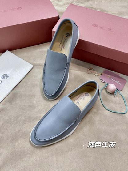  Loro Piana Men's Summer Walk Loafers Calfskin #3198 - Image 4