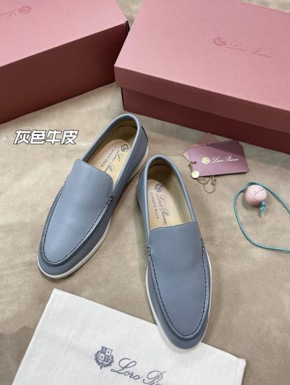  Loro Piana Men's Summer Walk Loafers Calfskin #3198 - Image 5