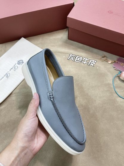  Loro Piana Men's Summer Walk Loafers Calfskin #3198 - Image 7