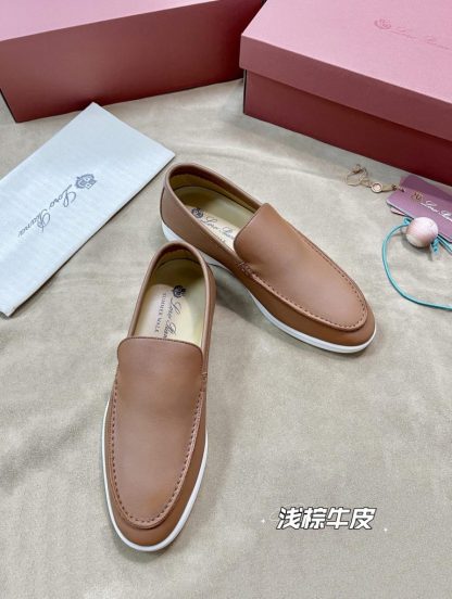  Loro Piana Men's Summer Walk Loafers Calfskin #3197 - Image 7