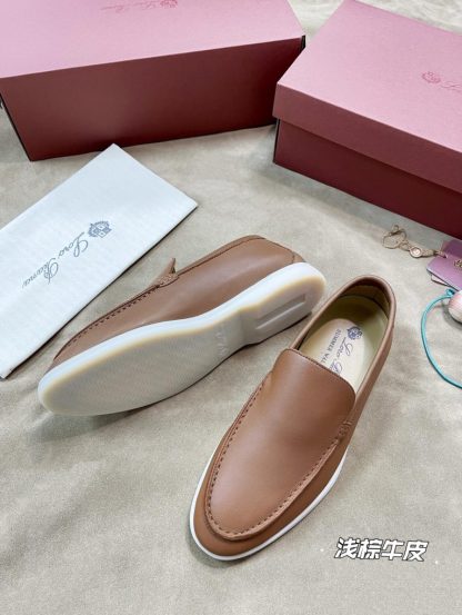  Loro Piana Men's Summer Walk Loafers Calfskin #3197 - Image 6