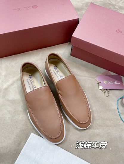  Loro Piana Men's Summer Walk Loafers Calfskin #3197 - Image 4