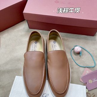 Replica Loro Piana Men's Summer Walk Loafers Calfskin #3197