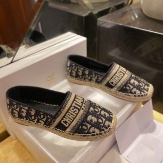 Replica Dior Granville Espadrille Deep Blue For Women 2024 #3330
