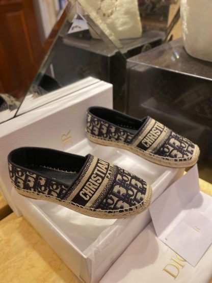 Replica Dior Granville Espadrille Deep Blue For Women 2024 #3330