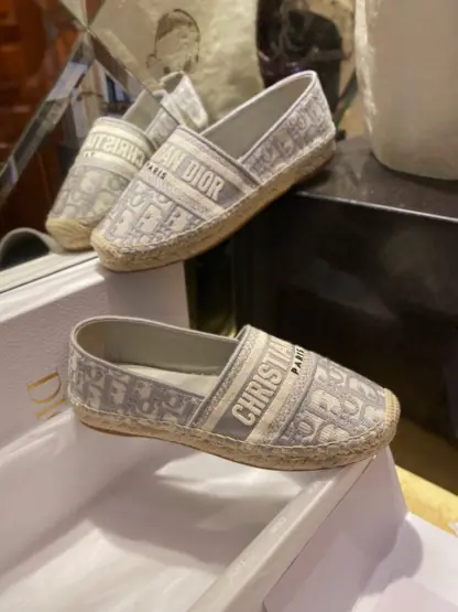 Dior Granville Espadrille Gray For Women 2024 #3329 - Image 8