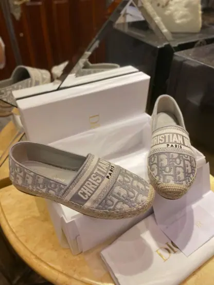  Dior Granville Espadrille Gray For Women 2024 #3329 - Image 14