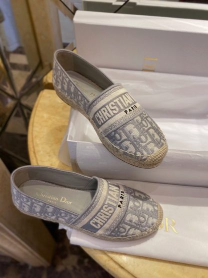  Dior Granville Espadrille Gray For Women 2024 #3329 - Image 11