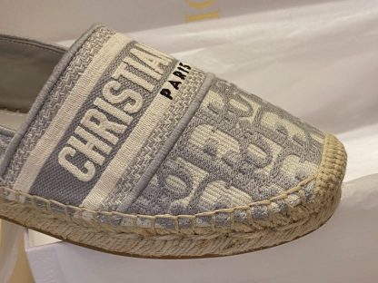  Dior Granville Espadrille Gray For Women 2024 #3329 - Image 5