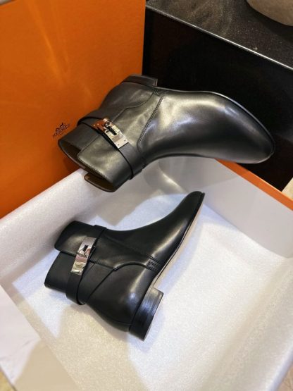  Hermes Women's Neo Ankle Boot CalfSkin #3334 - Image 14