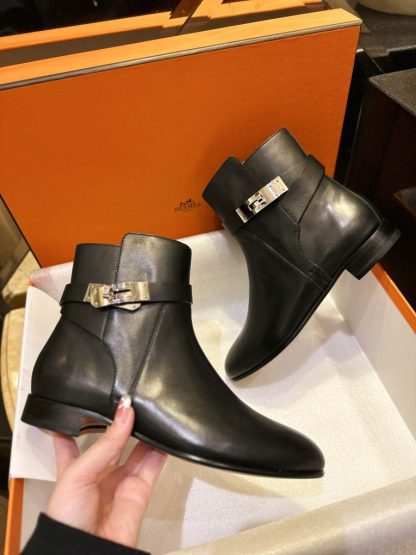  Hermes Women's Neo Ankle Boot CalfSkin #3334 - Image 15