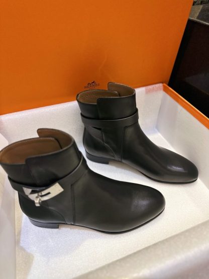  Hermes Women's Neo Ankle Boot CalfSkin #3334 - Image 16