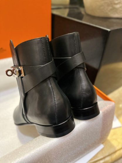  Hermes Women's Neo Ankle Boot CalfSkin #3334 - Image 11