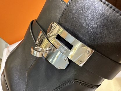  Hermes Women's Neo Ankle Boot CalfSkin #3334 - Image 9