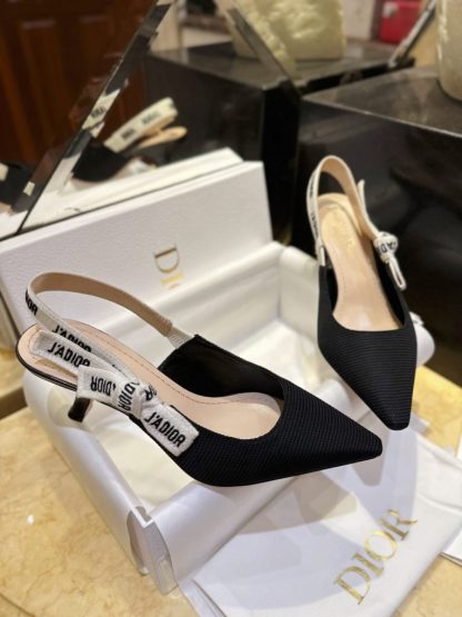 Replica Dior J'Adior Slingback Pump Black For Women 2024 #3328