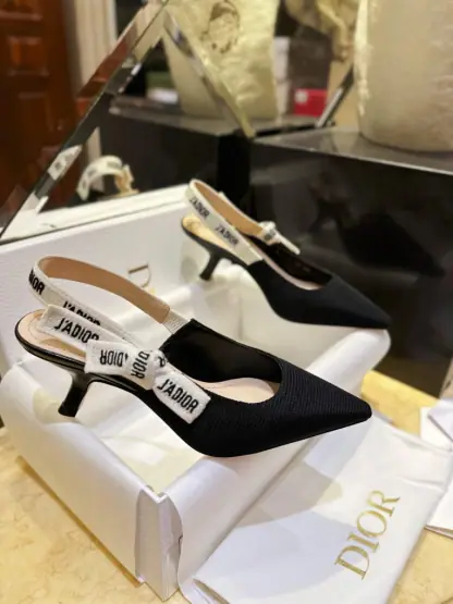  Dior J'Adior Slingback Pump Black For Women 2024 #3328 - Image 16