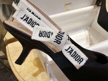  Dior J'Adior Slingback Pump Black For Women 2024 #3328 - Image 7