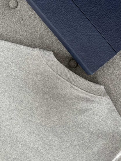 Christian Dior Couture Relaxed-Fit T-Shirt Gray Cotton Jersey for Men #3300 - Image 12