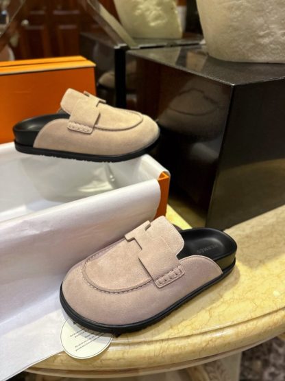  Hermes Women's GO Mule Suede Mule #3341 - Image 8