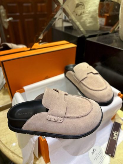 Replica Hermes Women's GO Mule Suede Mule #3341