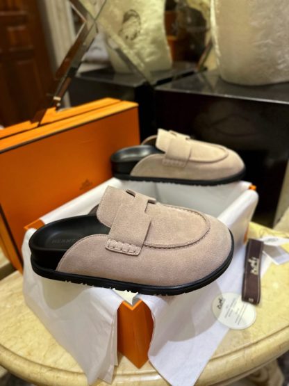  Hermes Women's GO Mule Suede Mule #3341 - Image 12