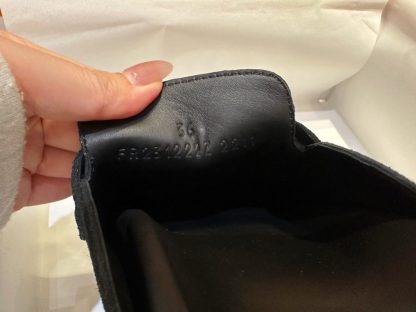  Hermes Women's GO Mule Black Suede Mule #3342 - Image 4