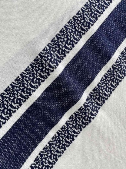  Dior Women's T Shirt White and Navy Blue Cotton Jersey #3291 - Image 8