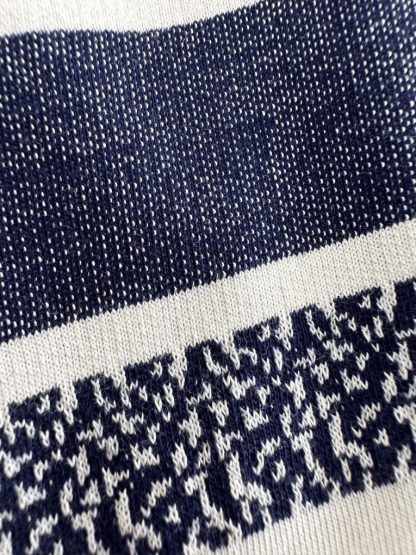  Dior Women's T Shirt White and Navy Blue Cotton Jersey #3291 - Image 5