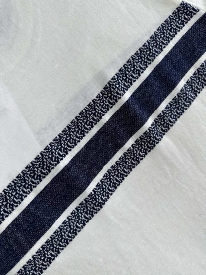  Dior Women's T Shirt White and Navy Blue Cotton Jersey #3291 - Image 6