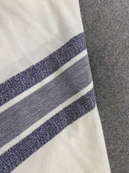  Dior Women's T Shirt White and Navy Blue Cotton Jersey #3291 - Image 4