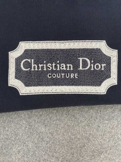  Christian Dior Couture Relaxed-Fit T-Shirt Black Cotton Jersey for Men #3301 - Image 8