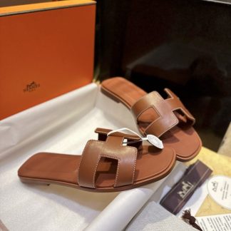 Replica Hermes Women's Oran Sandal Flat CalfSkin #3333