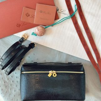 Replica Loro Piana Extra Pocket L19 Lizard Leather Bag #3065