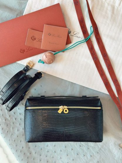 Replica Loro Piana Extra Pocket L19 Lizard Leather Bag #3065