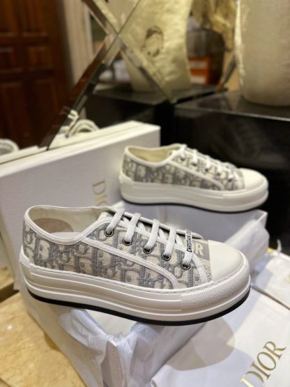  Dior Walk'n'Dior Platform Sneaker Grey For Women 2024 #3325 - Image 8