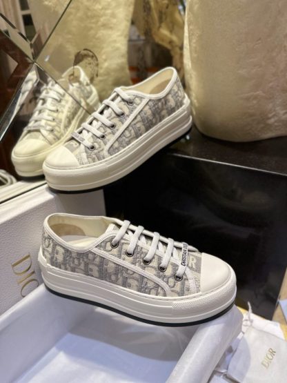  Dior Walk'n'Dior Platform Sneaker Grey For Women 2024 #3325 - Image 7
