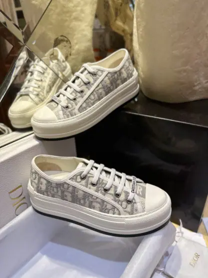  Dior Walk'n'Dior Platform Sneaker Grey For Women 2024 #3325 - Image 7