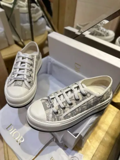  Dior Walk'n'Dior Platform Sneaker Grey For Women 2024 #3325 - Image 4