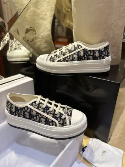  Dior Walk'n'Dior Platform Sneaker Deep Blue For Women 2024 #3324 - Image 16