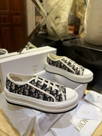  Dior Walk'n'Dior Platform Sneaker Deep Blue For Women 2024 #3324 - Image 17