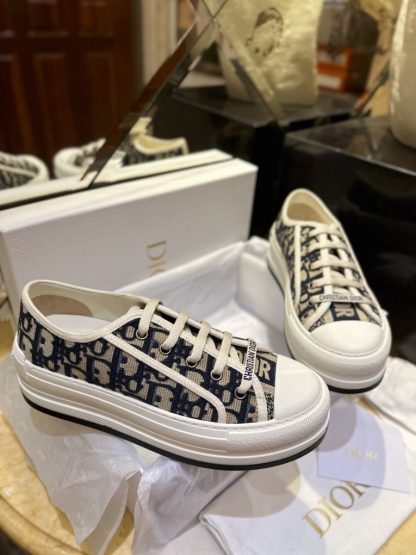 Replica Dior Walk'n'Dior Platform Sneaker Blue For Women 2024 #3324