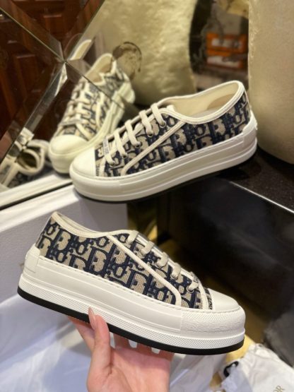  Dior Walk'n'Dior Platform Sneaker Deep Blue For Women 2024 #3324 - Image 13